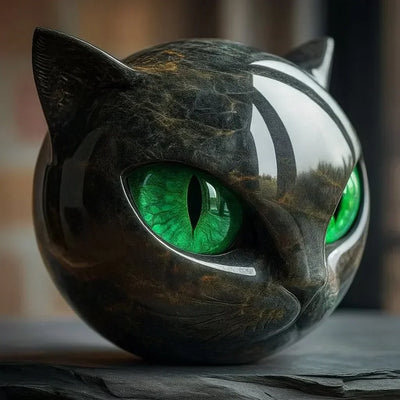 Emerald Cat Stone | Sculpture