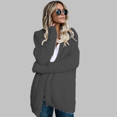 QUERIDA™ - Comfy Batwing Long Sleeve Open Front Cardigan