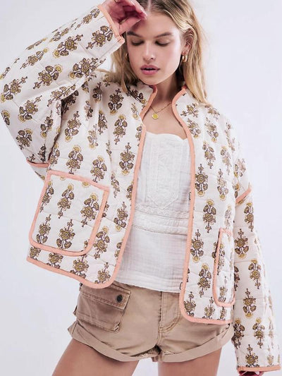 SALENTINE™ - Chic Print Style Long Sleeve Jacket