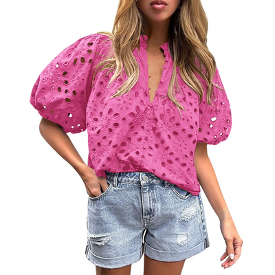 MAYUMI™ – Elegant Chic Puff Sleeve Long Sleeve Top
