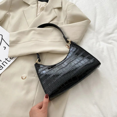 Tilly™ | Shiny Alligator Pattern Shoulder Bag