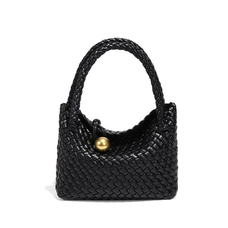 ASTRID™ | Elegant Leather Bag with Golden Accents