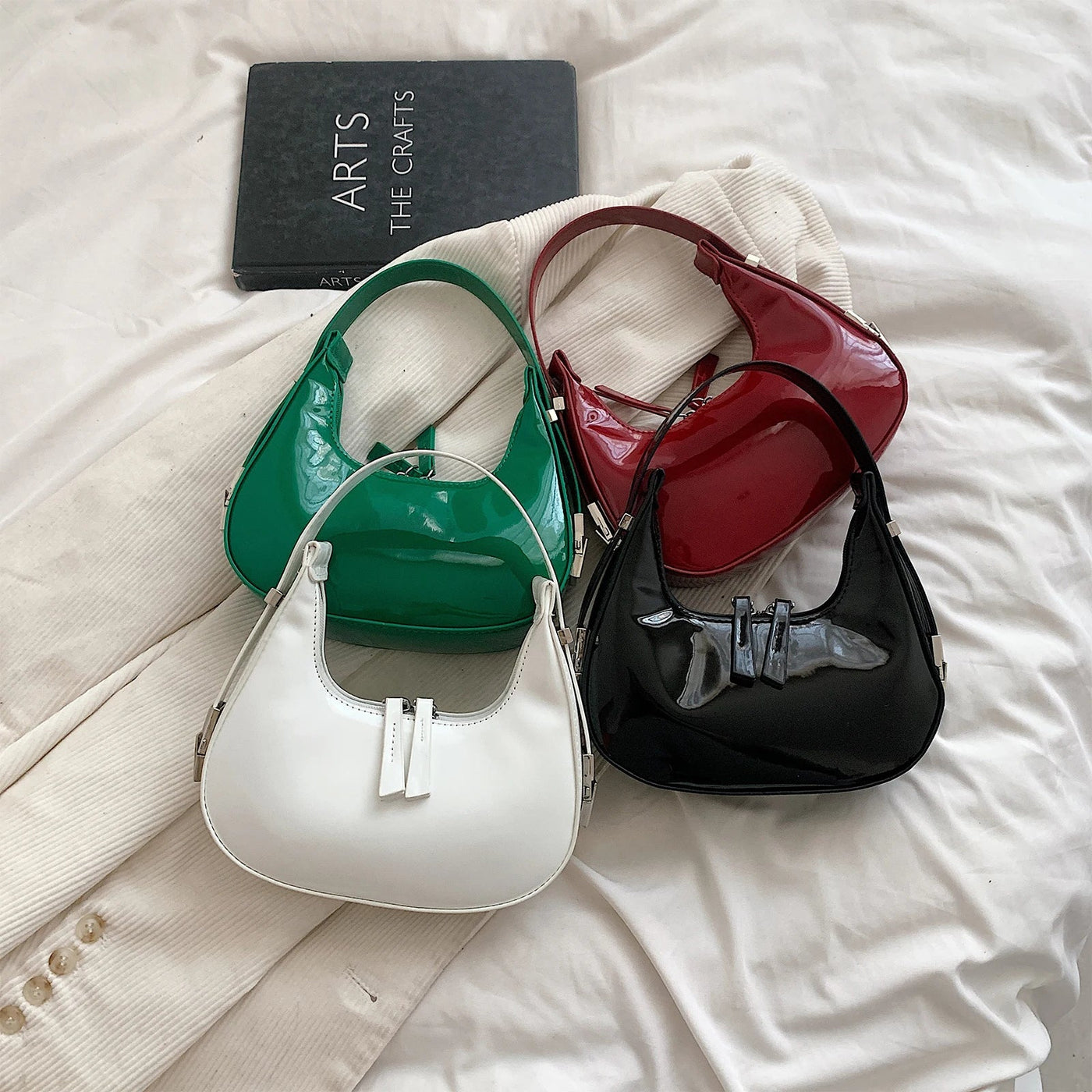 Vintage Crescent-Shaped Bella™ Handbag
