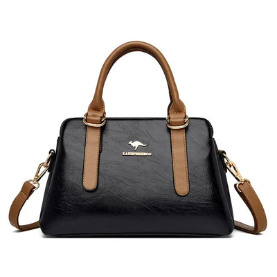 maria™ – Burgundy Handbag with Double Handles