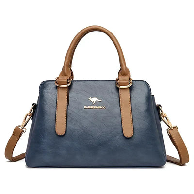 maria™ – Burgundy Handbag with Double Handles