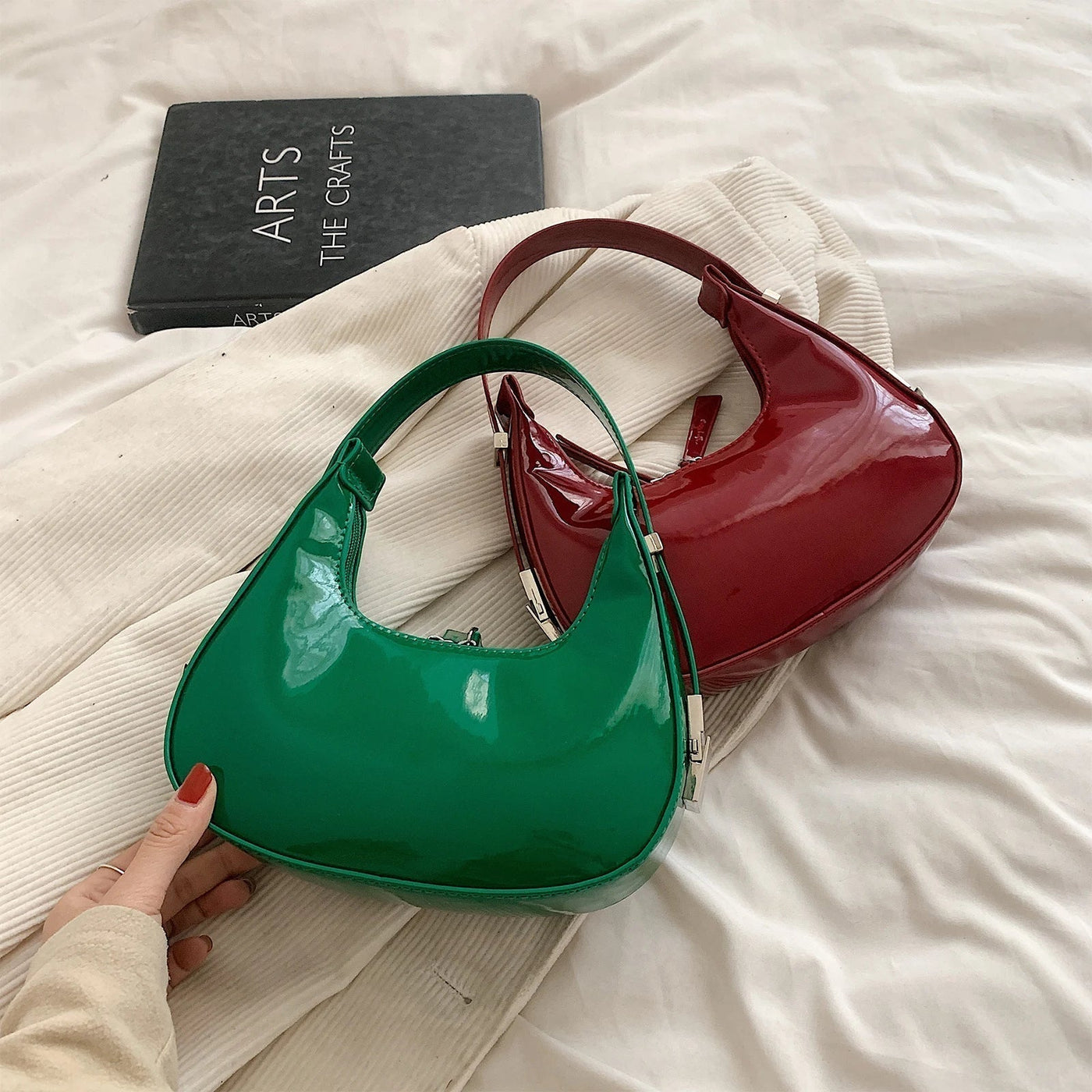 Vintage Crescent-Shaped Bella™ Handbag