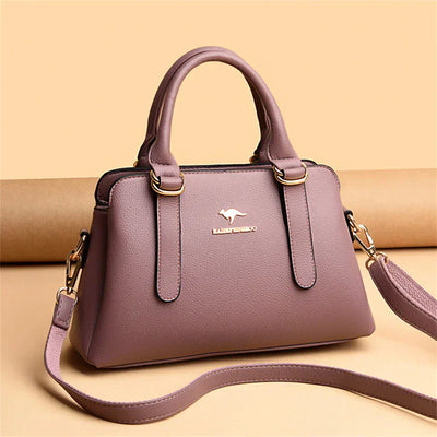 maria™ – Burgundy Handbag with Double Handles