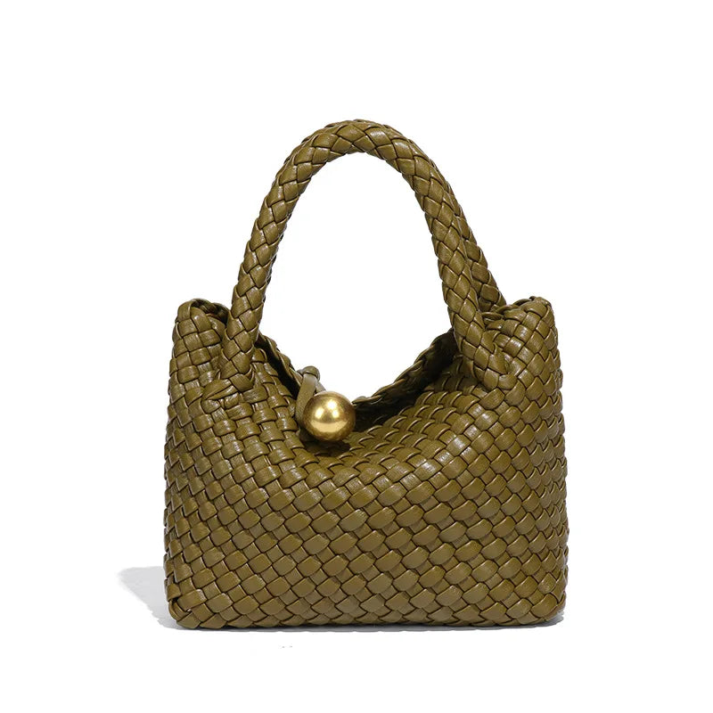 ASTRID™ | Elegant Leather Bag with Golden Accents