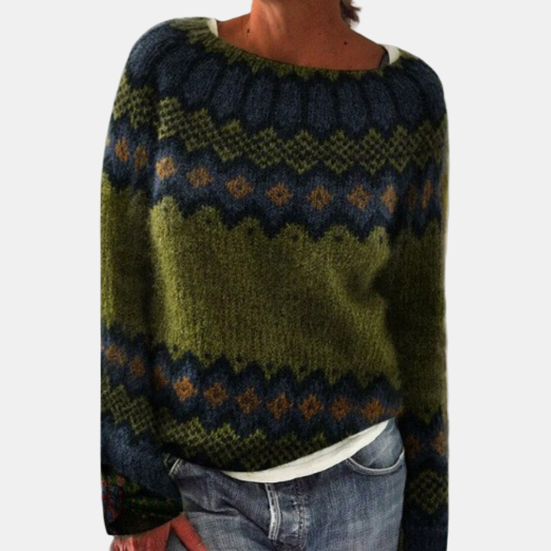 Lucienne | Cozy Retro Sweater