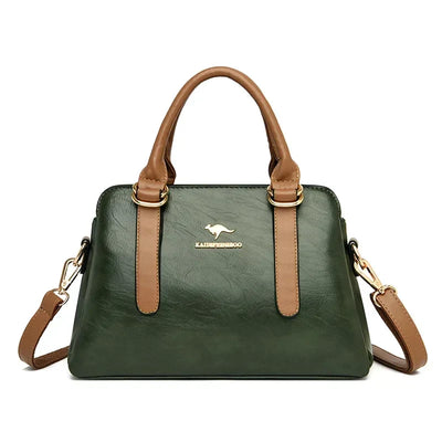 maria™ – Burgundy Handbag with Double Handles