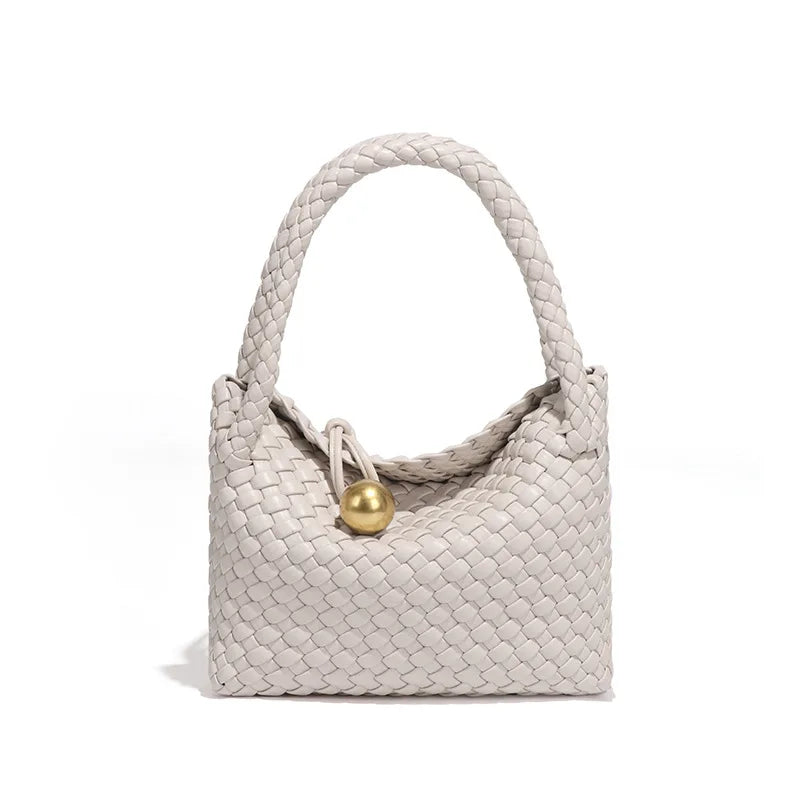 ASTRID™ | Elegant Leather Bag with Golden Accents