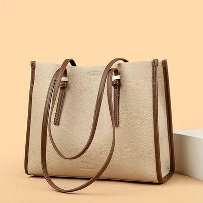 Elegant everyday bag with a leather look