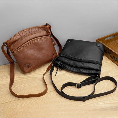 Anna™ - Elegant Leather Shoulder Bag